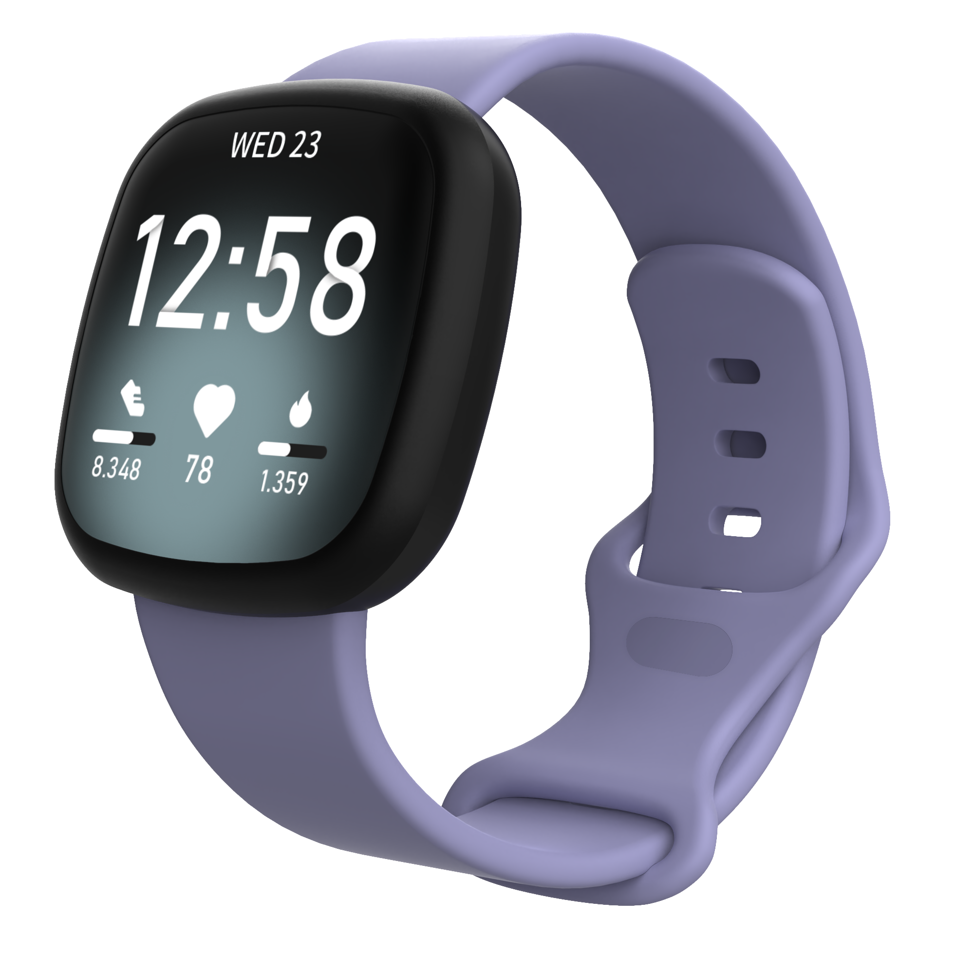 Fitbit Versa 4 / 3 / Sense Classic Bandje - Lila