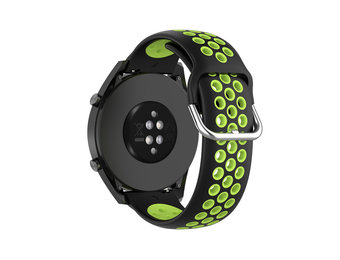 Sport Air Bandje 20mm Universeel - Zwart / Groen