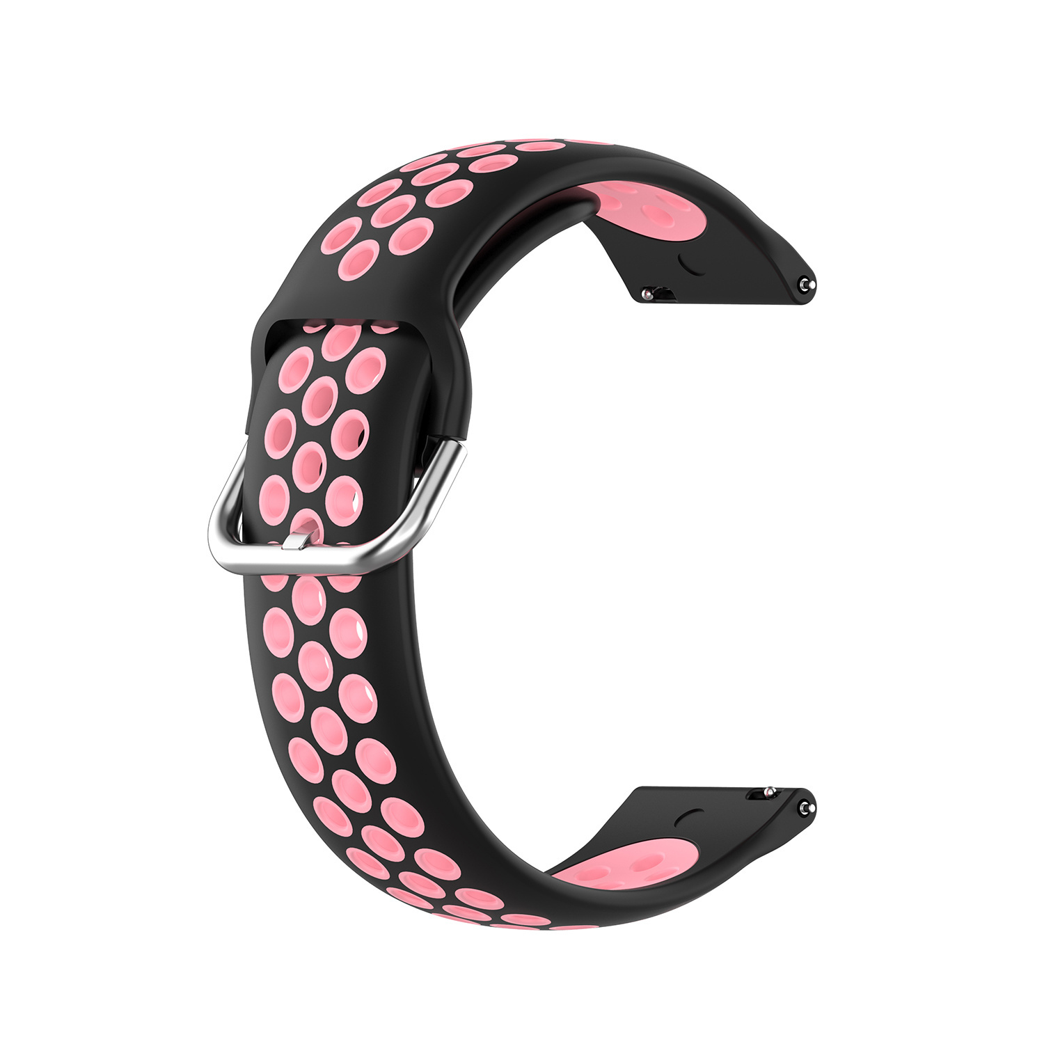 Sport Air bandje 20mm Universeel - Zwart / Roze