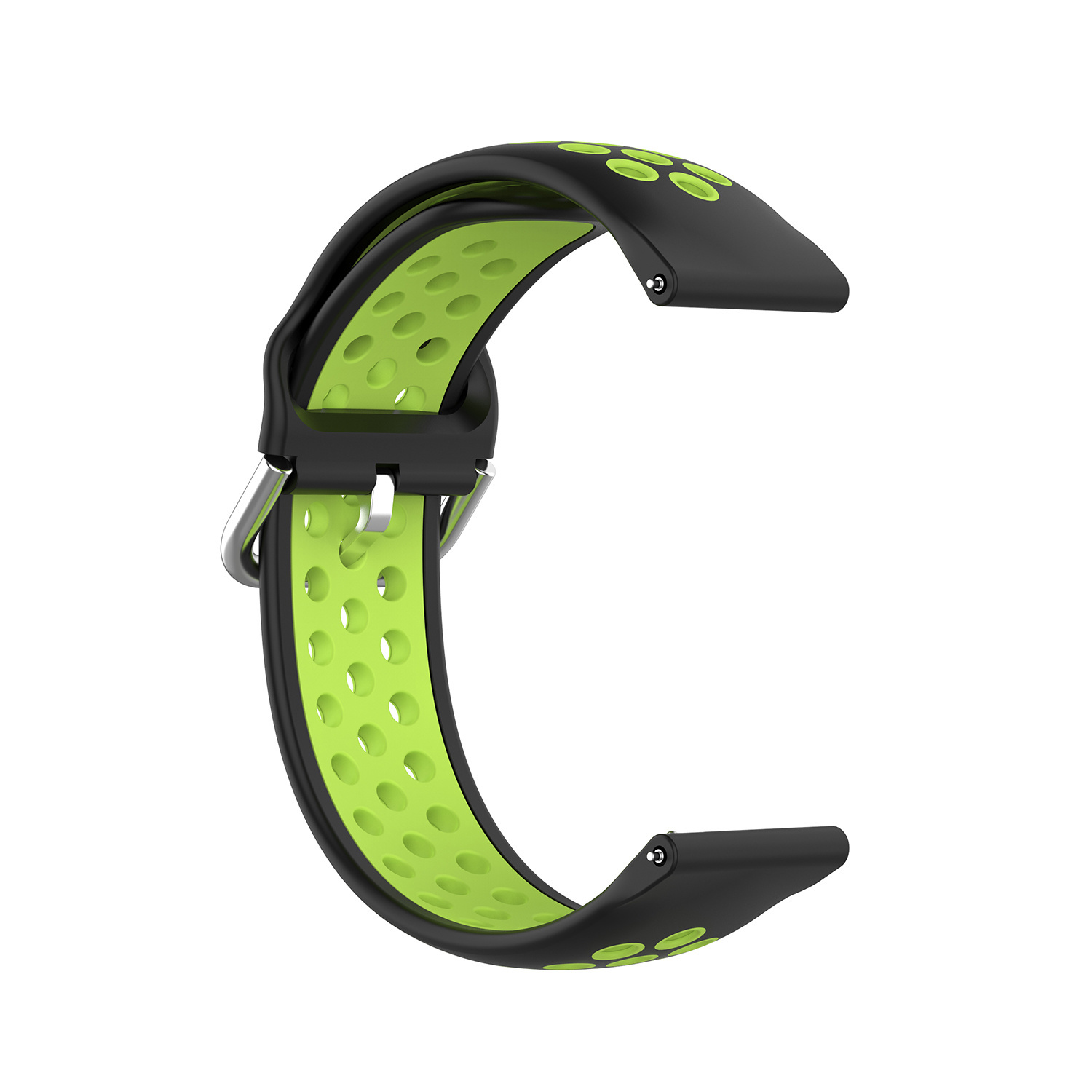Sport Air bandje 22mm Universeel - Zwart / Groen