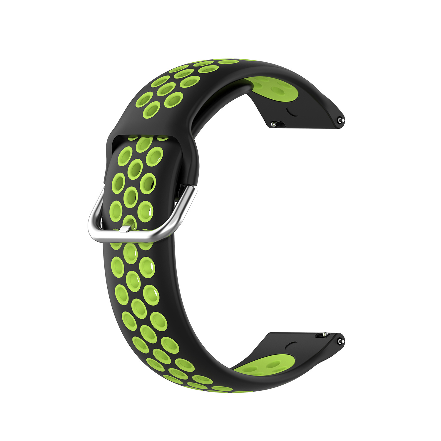 Sport Air bandje 22mm Universeel - Zwart / Groen