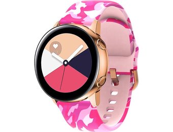 Special Bandje 20mm Universeel - Camouflage Roze