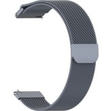 Milanees Bandje 20mm Universeel - Grijs