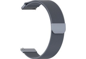 Milanees Bandje 20mm Universeel - Grijs