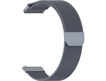 Milanees Bandje 20mm Universeel - Grijs