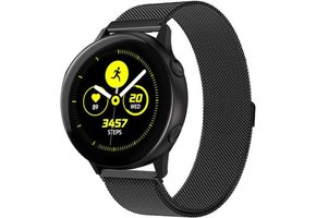 Milanees Bandje 20mm Universeel - Zwart