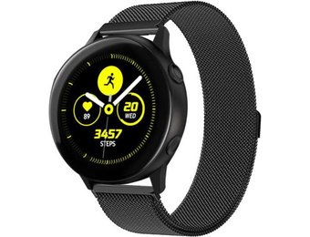 Milanees Bandje 20mm Universeel - Zwart