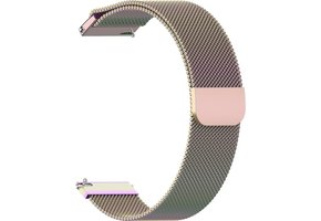 Milanees Bandje 20mm Universeel - Regenboog