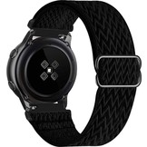 Nylon Bandje 20mm Universeel - Zwart