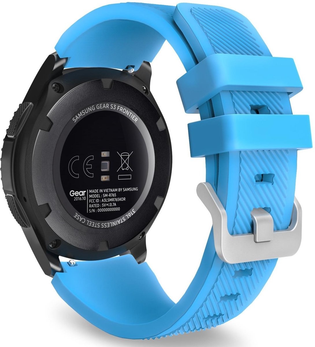 Classic Bandje 22mm Universeel - Blauw