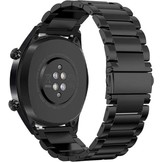 Schakel Bandje 22mm Universeel Zwart - YONO Smartwatch Bandjes