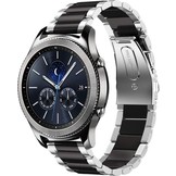 Schakel Bandje 22mm Universeel - Zwart Zilver