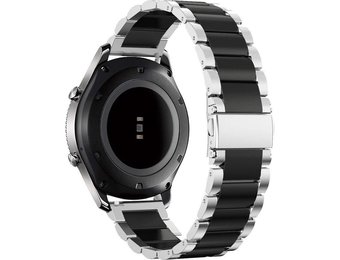 Schakel Bandje 22mm Universeel - Zwart Zilver