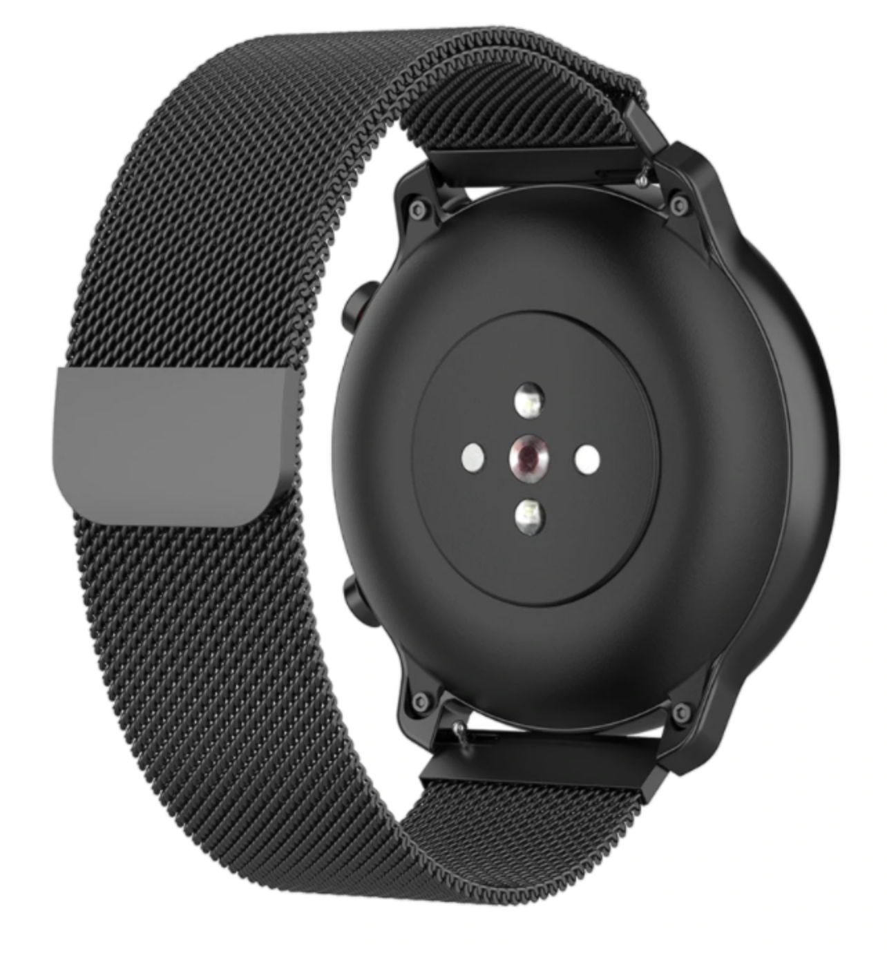 Milanees Bandje 22mm Universeel - Zwart