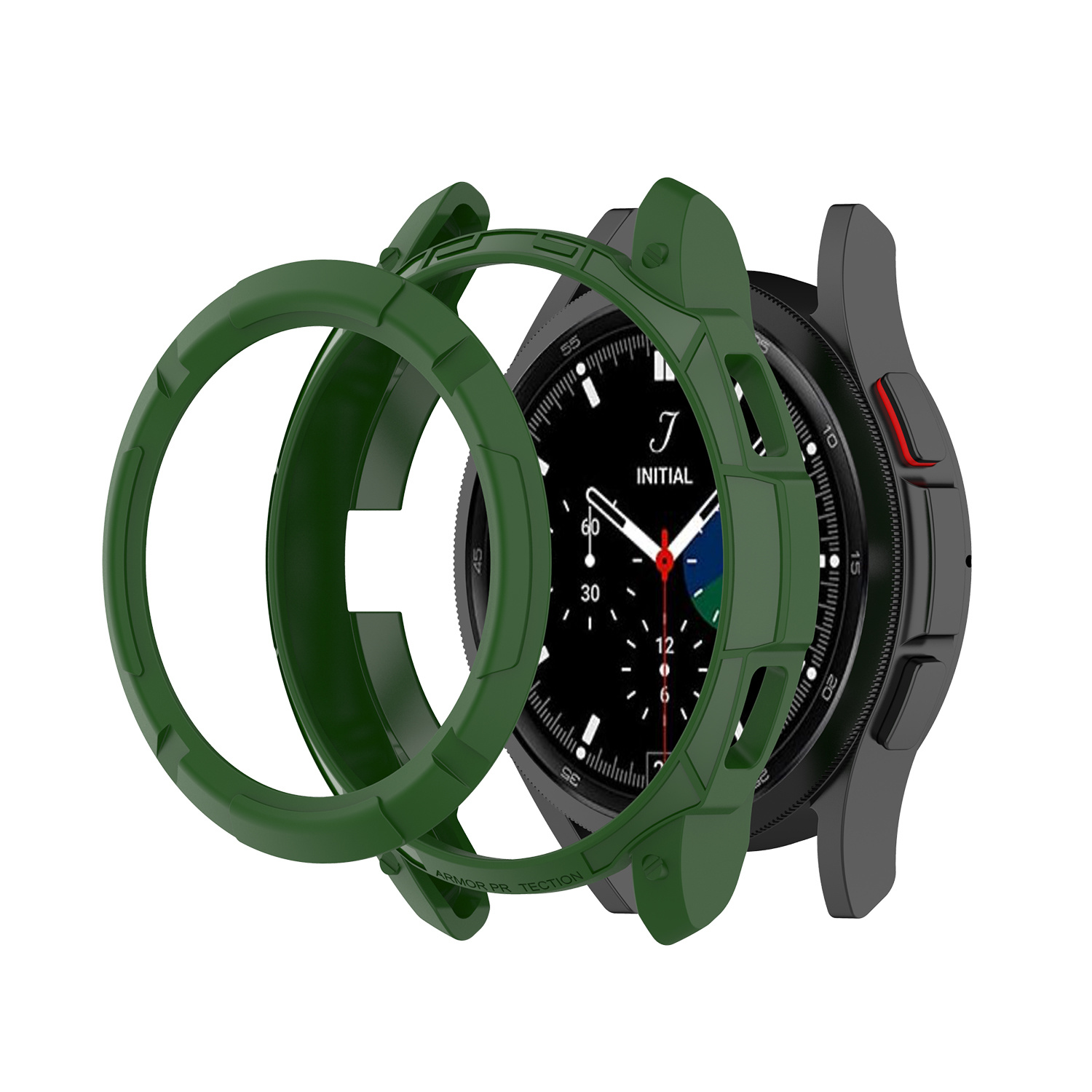 Samsung Galaxy Watch 4 42mm Armor Bumper - Groen