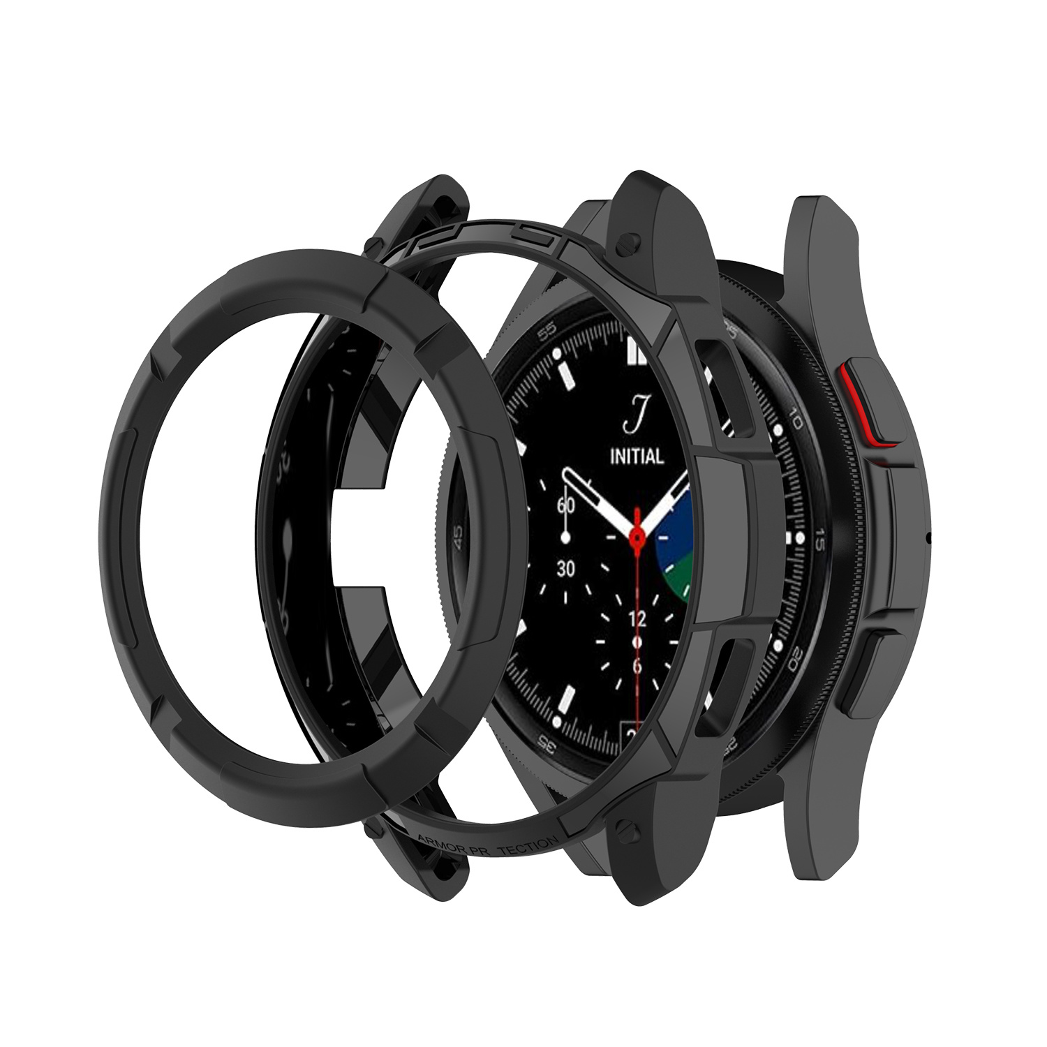 Samsung Galaxy Watch 4 46mm Armor Bumper - Zwart