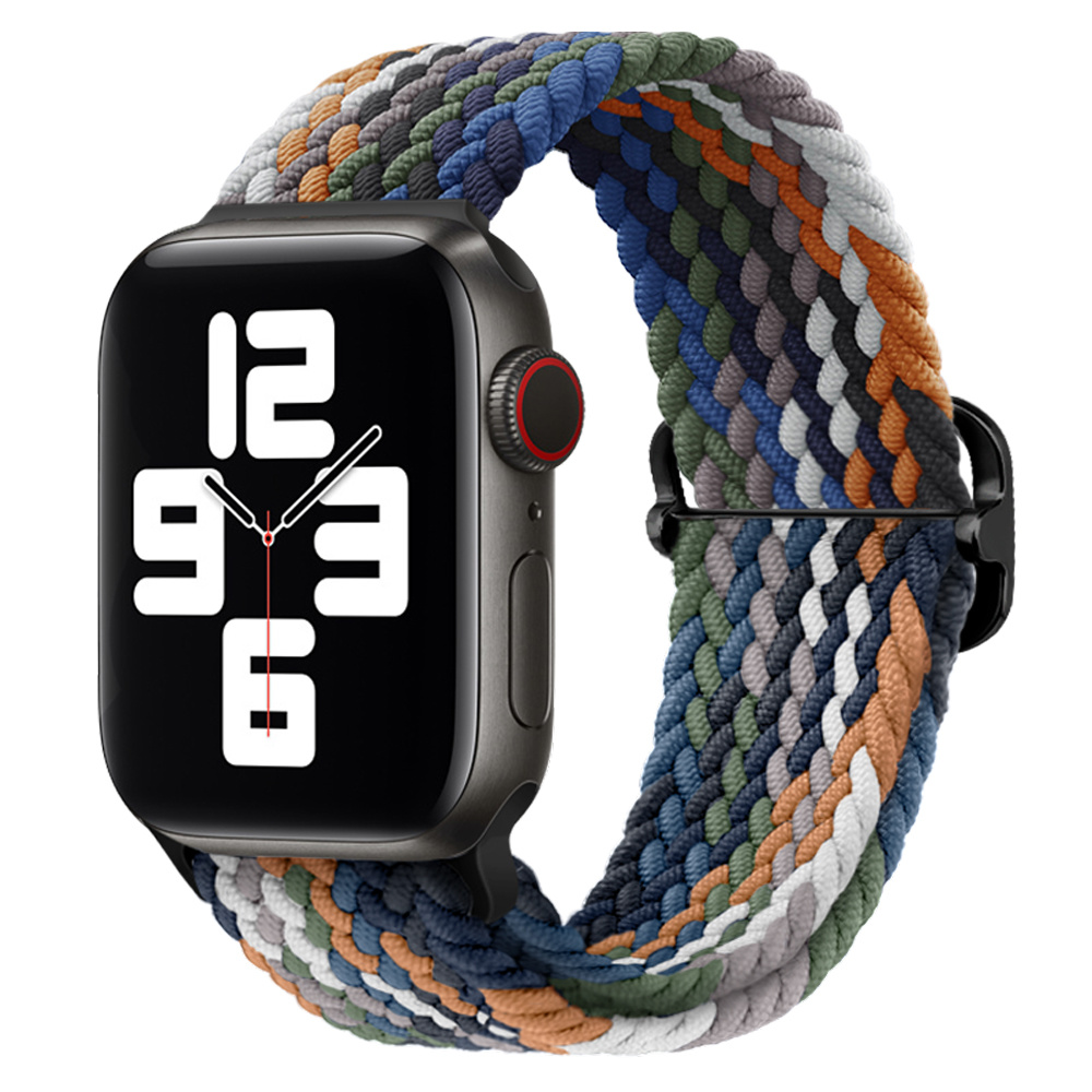 Apple Watch Gevlochten Nylon Stretch Bandje - Mix
