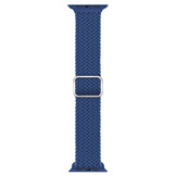 Apple Watch Gevlochten Nylon Stretch Bandje - Blauw