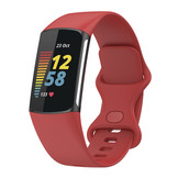 Fitbit Charge 5 Classic Bandje - Rood