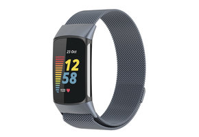 Fitbit Charge 5 Milanees Bandje - Grijs