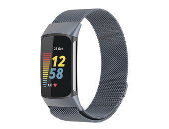 Fitbit Charge 5 Milanees Bandje - Grijs