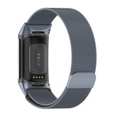 Fitbit Charge 5 Milanees Bandje - Grijs