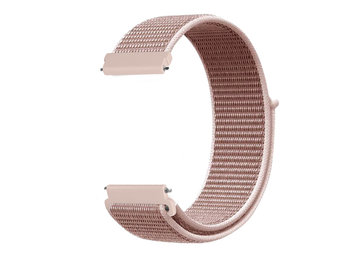 Nylon Velcro Bandje 20mm Universeel - Lichtroze