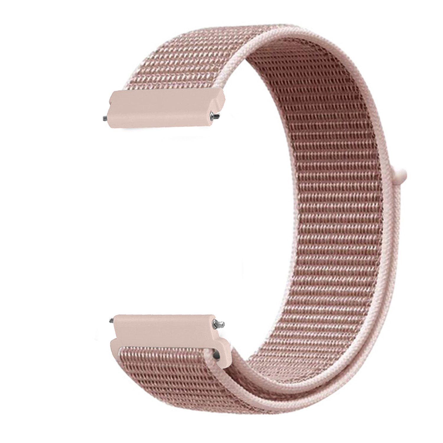 Nylon Velcro Bandje 20mm Universeel - Lichtroze