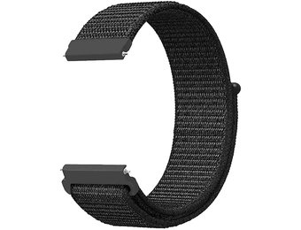 Nylon Velcro Bandje 20mm Universeel - Zwart