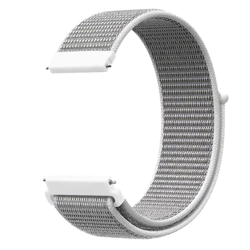 Nylon Velcro Bandje 22mm Universeel - Grijs