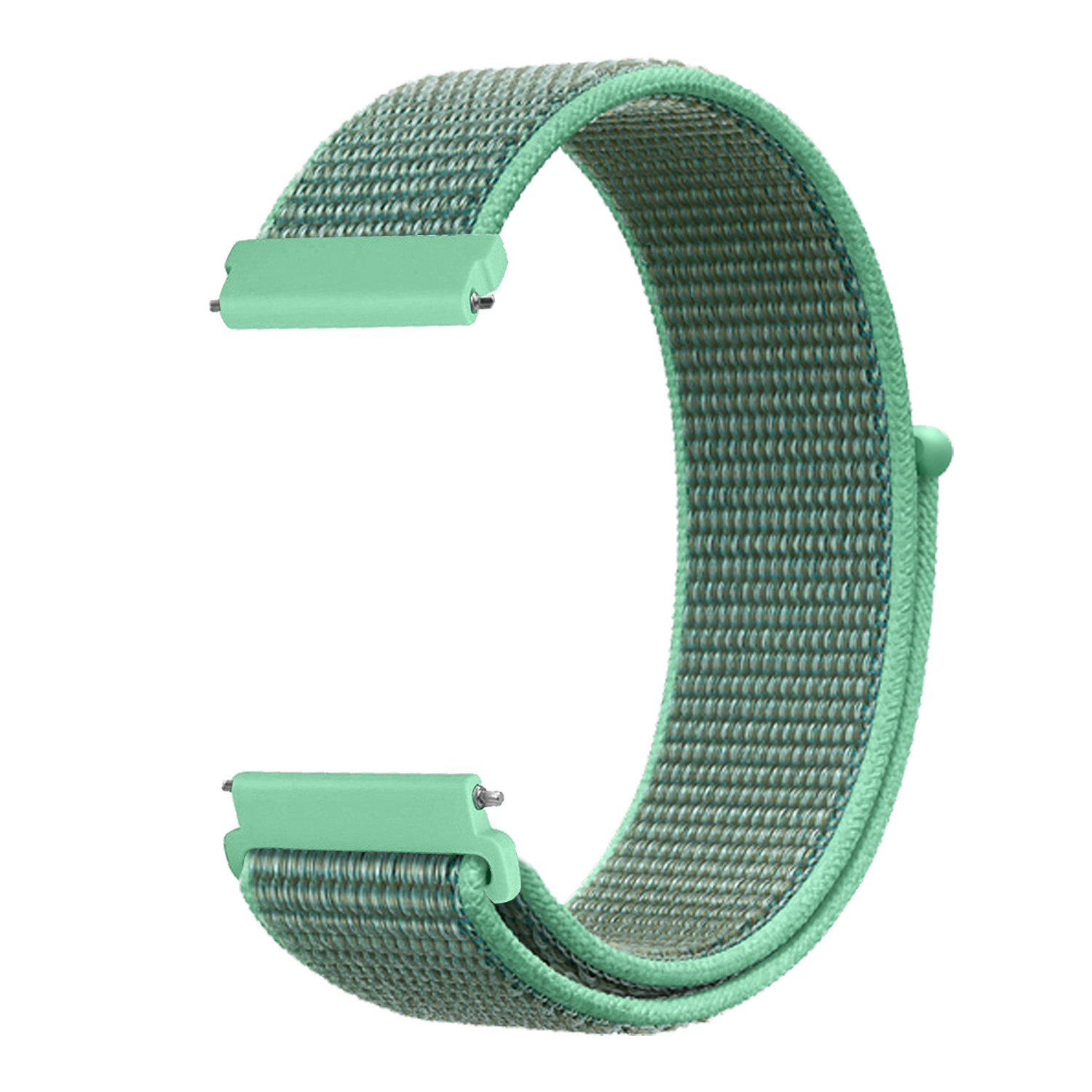 Nylon Velcro Bandje 22mm Universeel - Mintgroen
