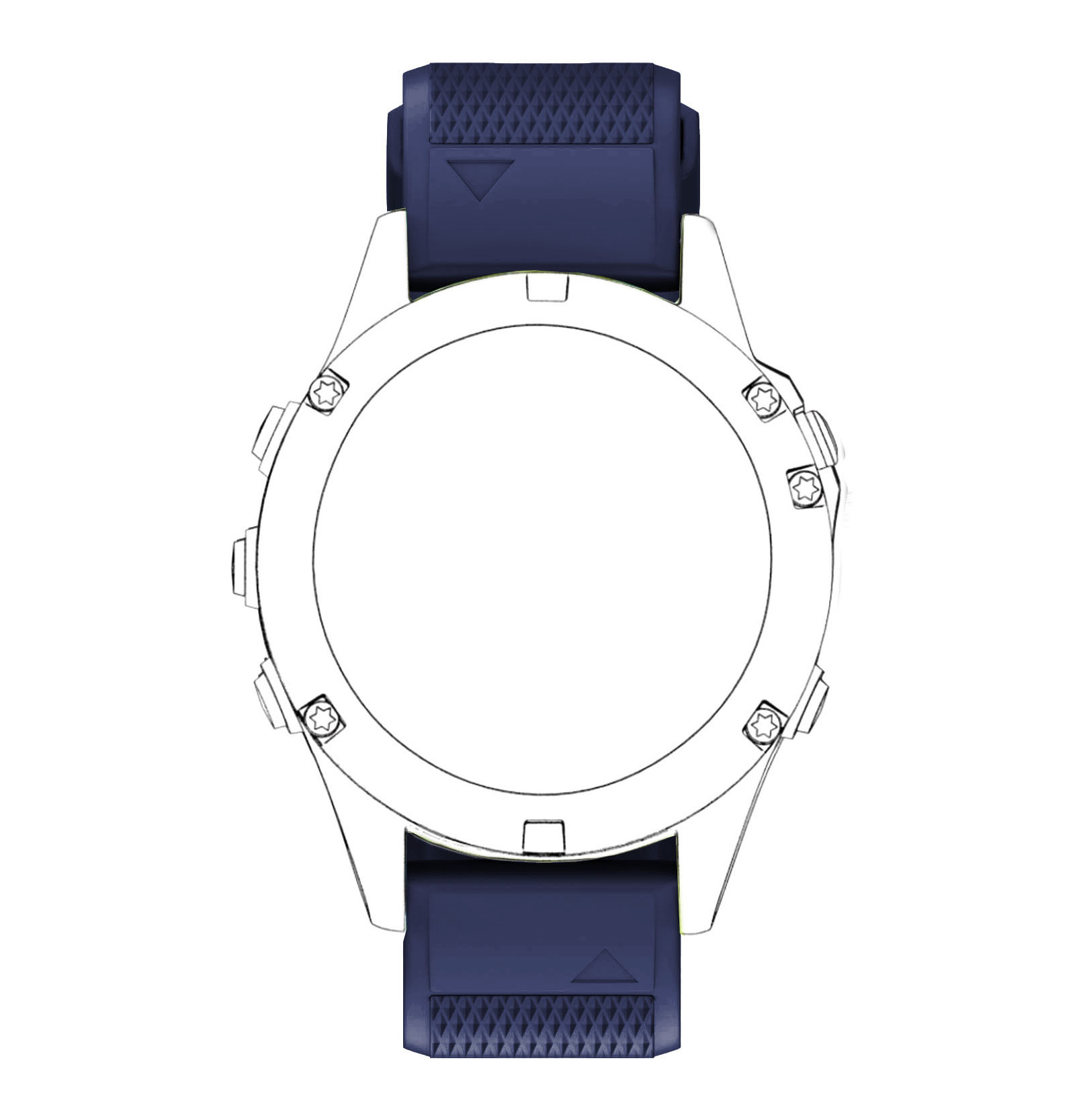 Garmin Fenix 7/6/5 Classic Bandje - Donkerblauw
