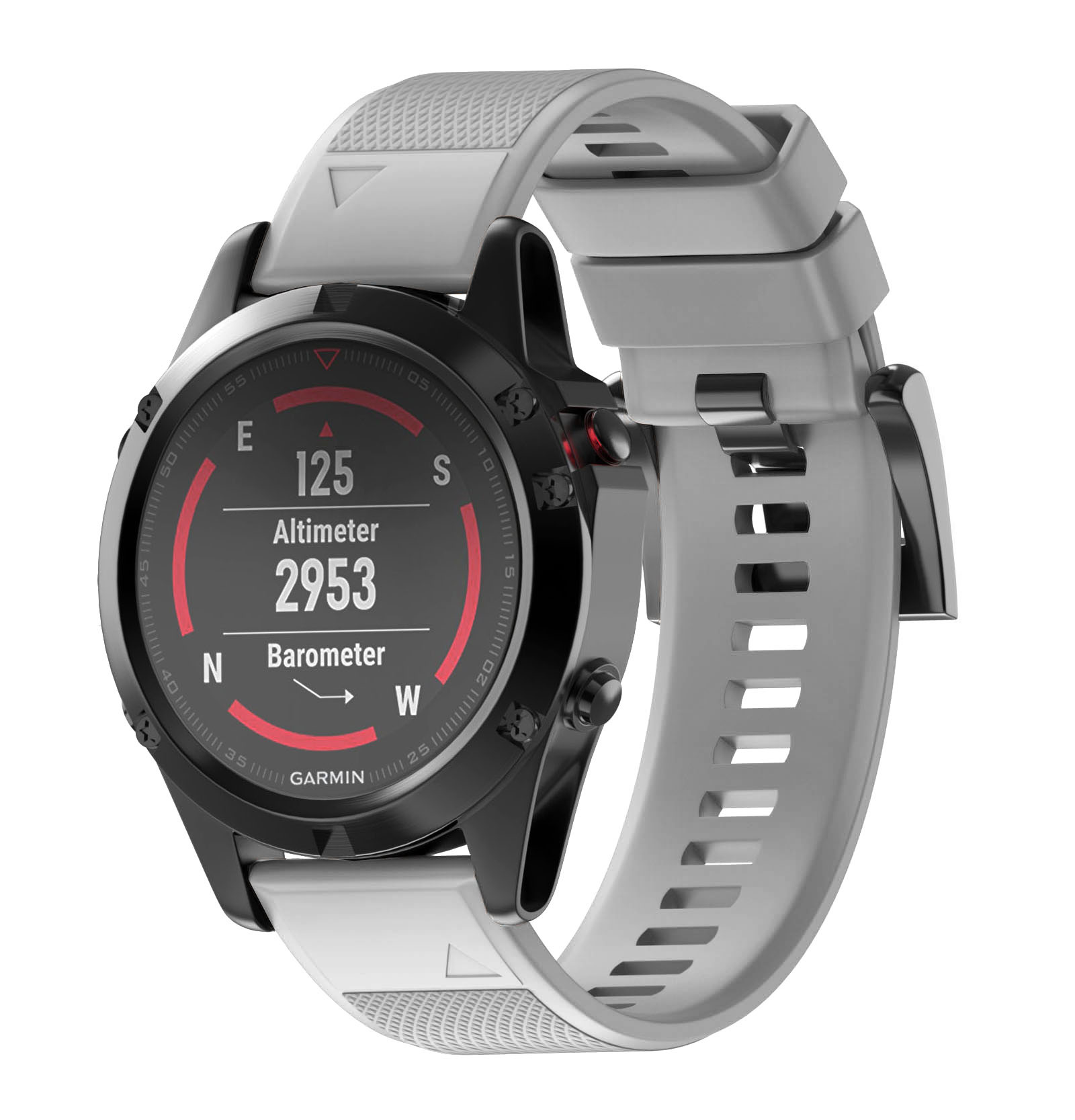 Garmin Fenix 7/6/5 Classic Bandje - Grijs