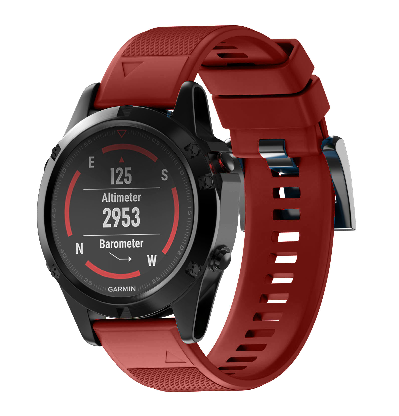 Garmin Fenix 7/6/5 Classic Bandje - Rood