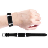 Fitbit Charge 5 Leer Bandje - Zwart