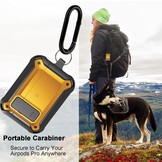 Apple AirPods Pro Hoesje - Armor Case met Lock - Geel