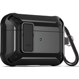 Apple AirPods Pro Hoesje - Armor Case met Lock - Zwart