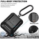 Apple AirPods Pro Hoesje - Armor Case met Lock - Zwart