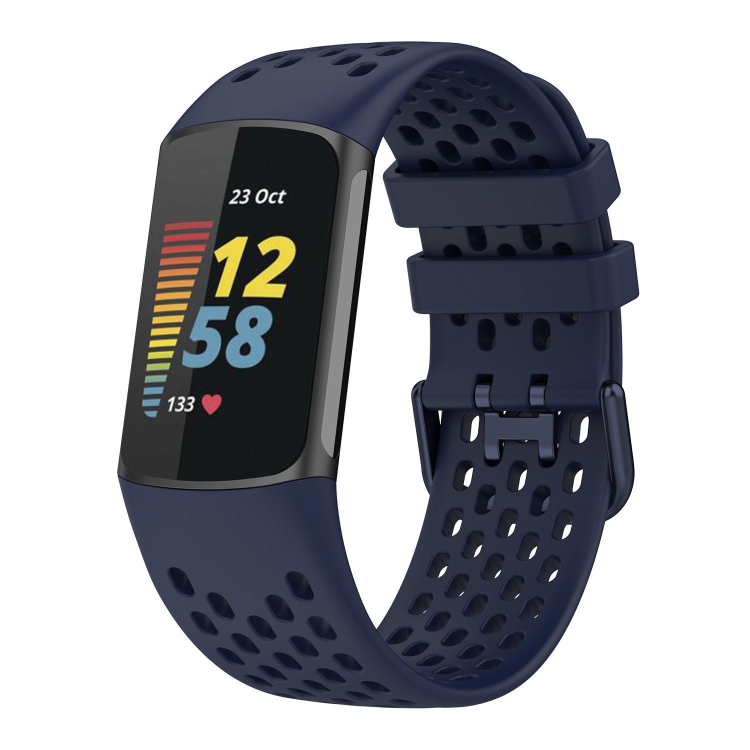 Fitbit Charge 5 Sport Air Bandje - Donkerblauw