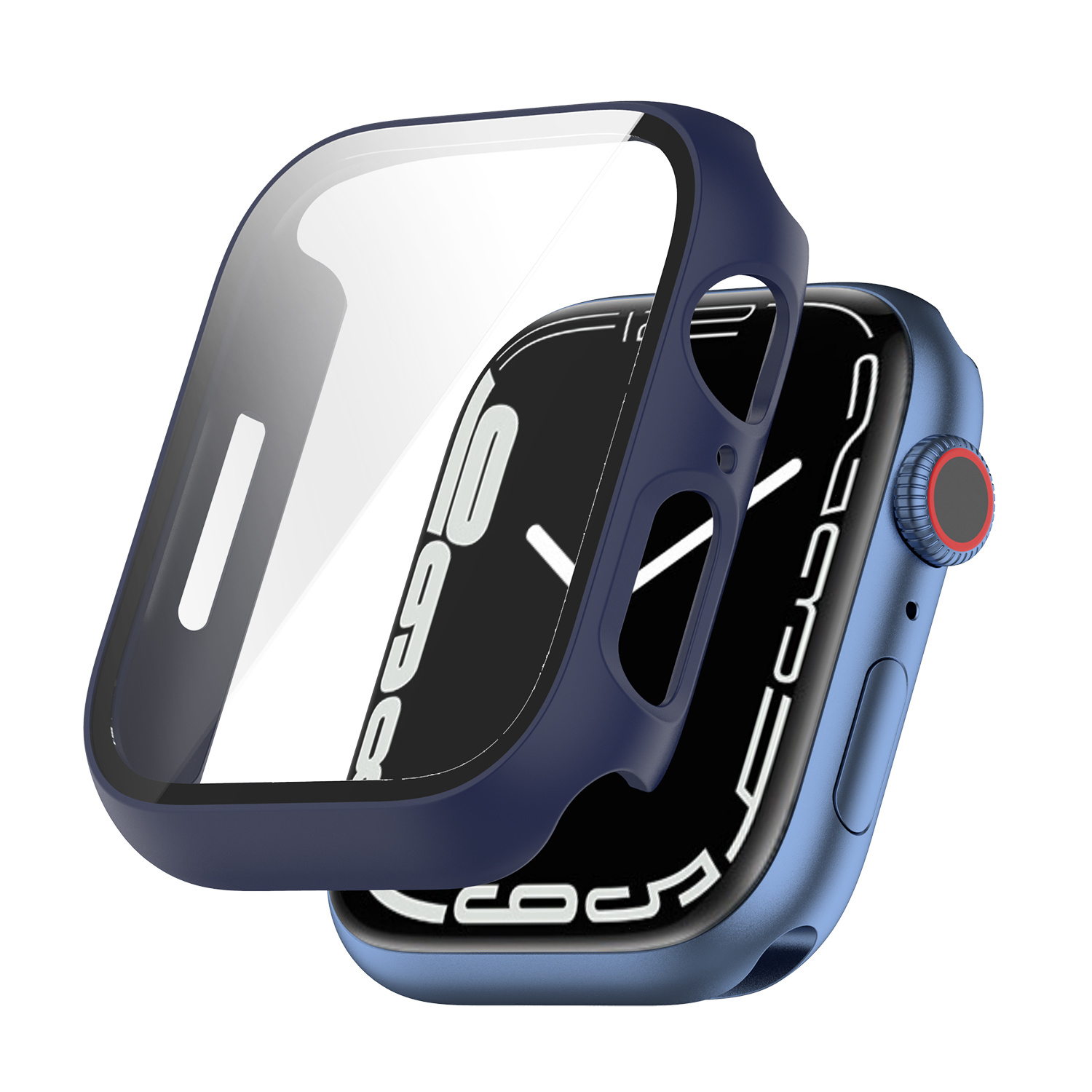 Apple Watch Screen Protector Case - Donkerblauw