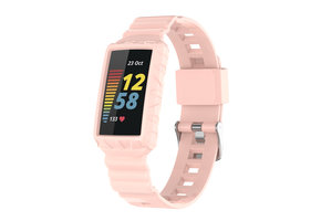 Fitbit Charge 5 4 3 Shock Proof Bandje - Lichtroze