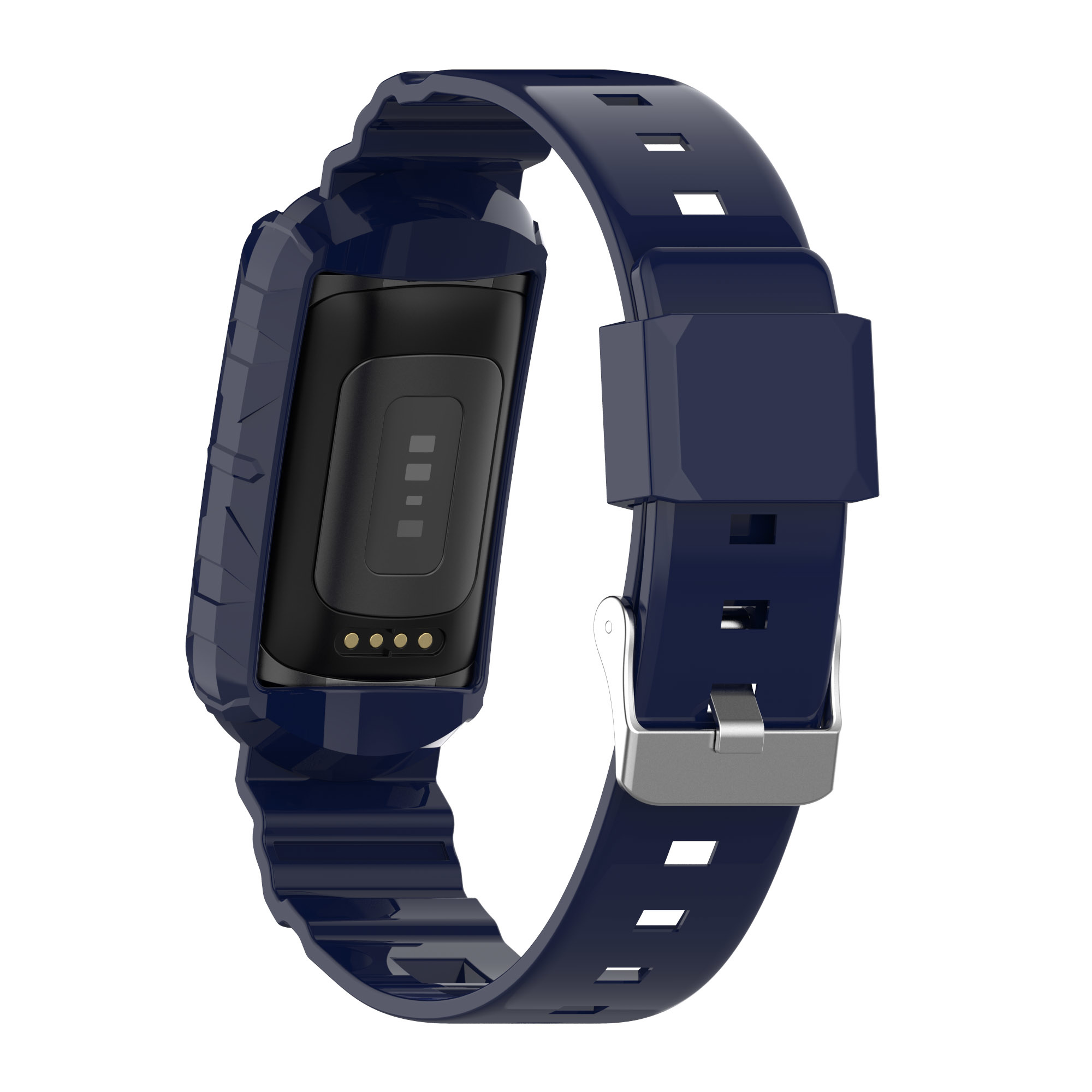 Fitbit Charge 5 4 3 Shock Proof Bandje - Donkerblauw