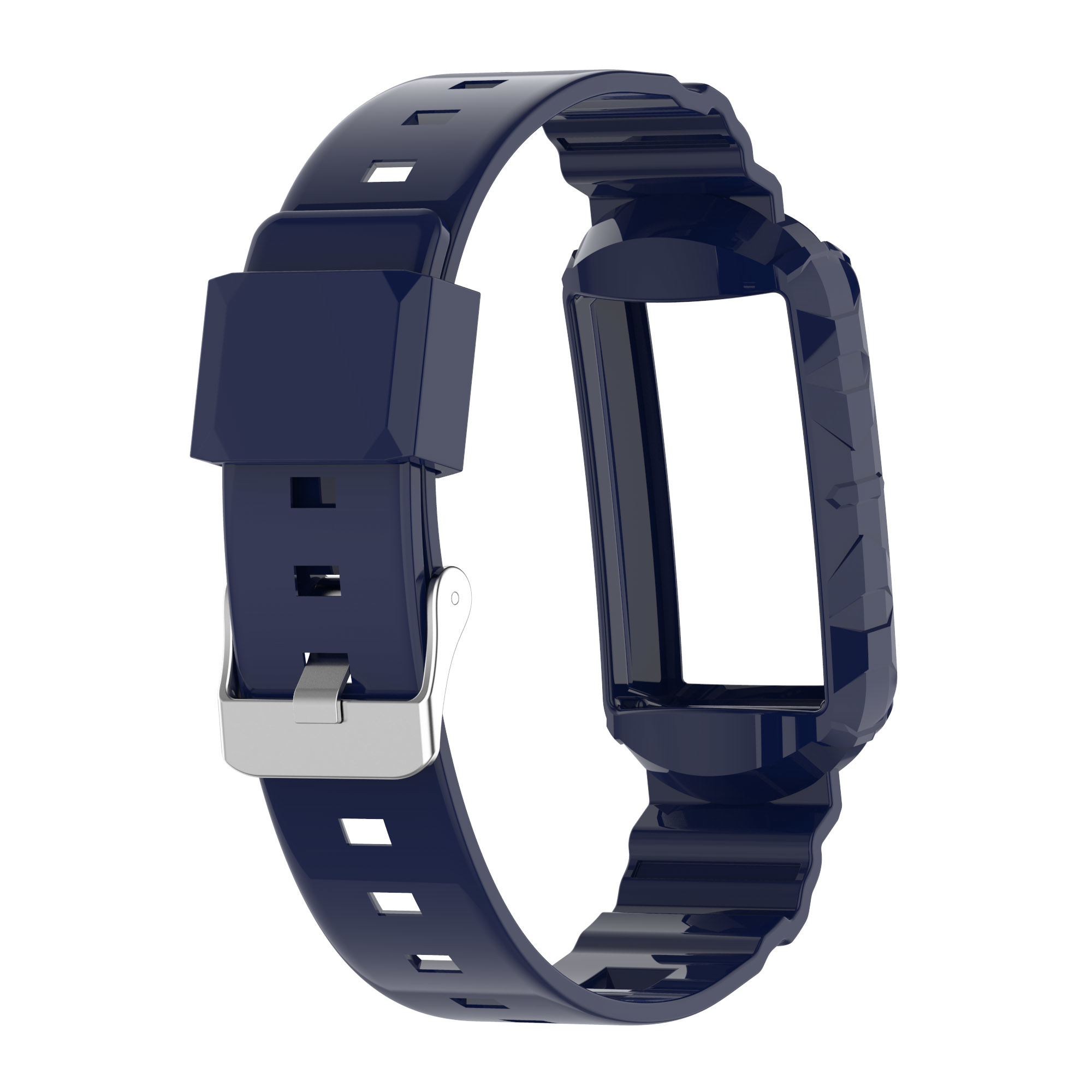 Fitbit Charge 5 4 3 Shock Proof Bandje - Donkerblauw