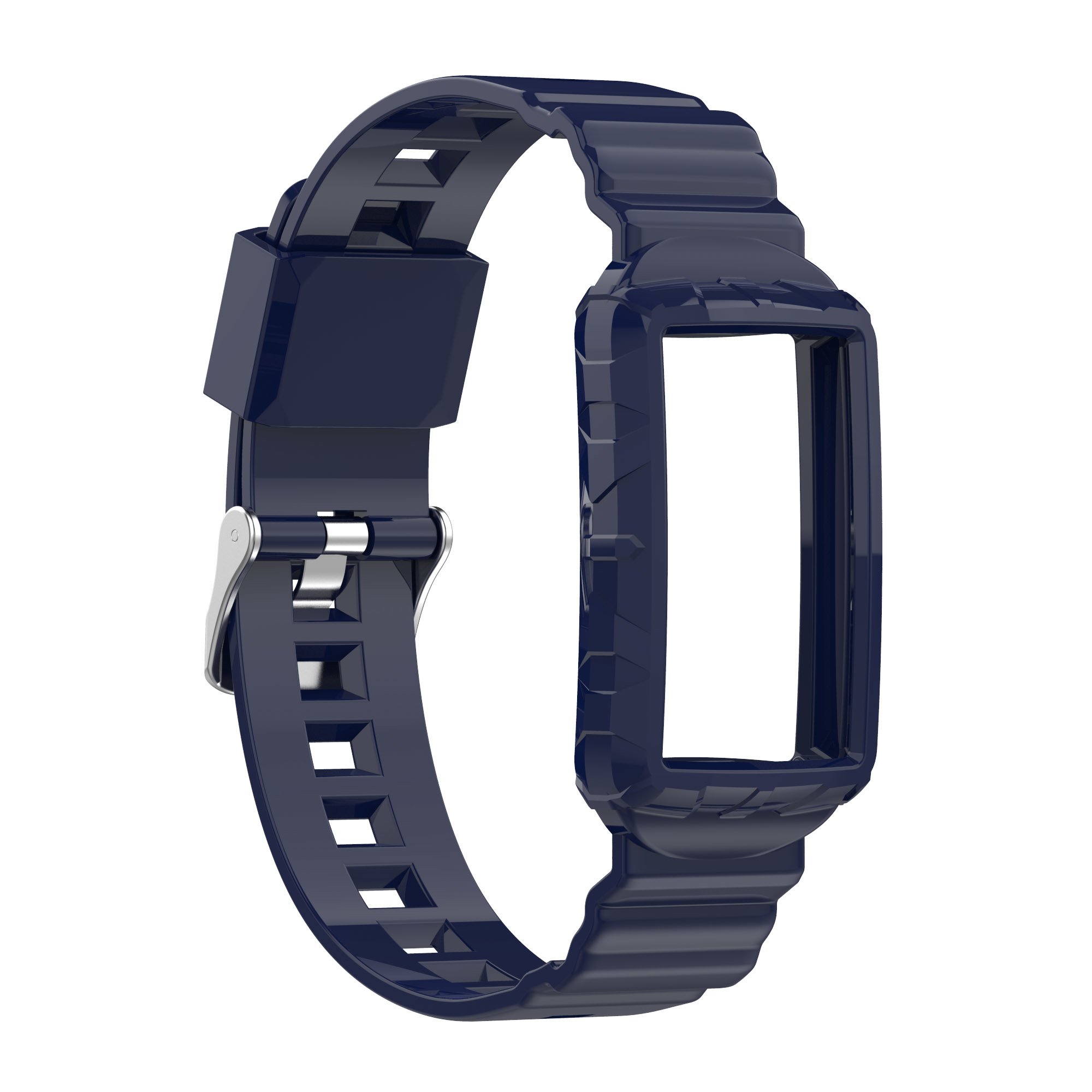 Fitbit Charge 5 4 3 Shock Proof Bandje - Donkerblauw