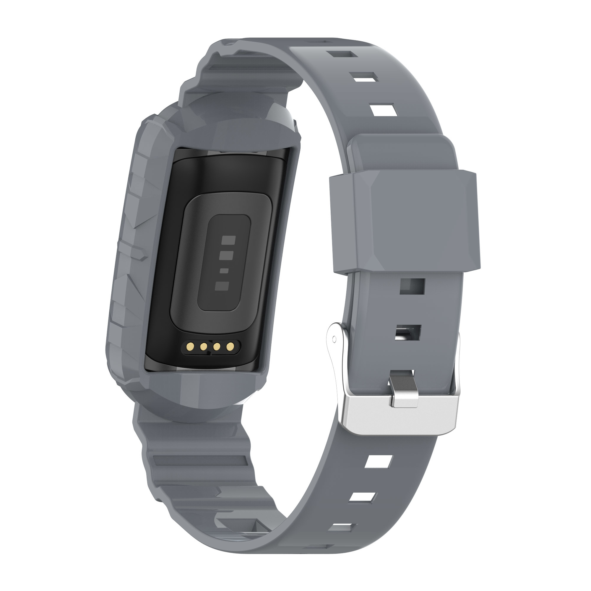 Fitbit Charge 5 4 3 Shock Proof Bandje - Grijs