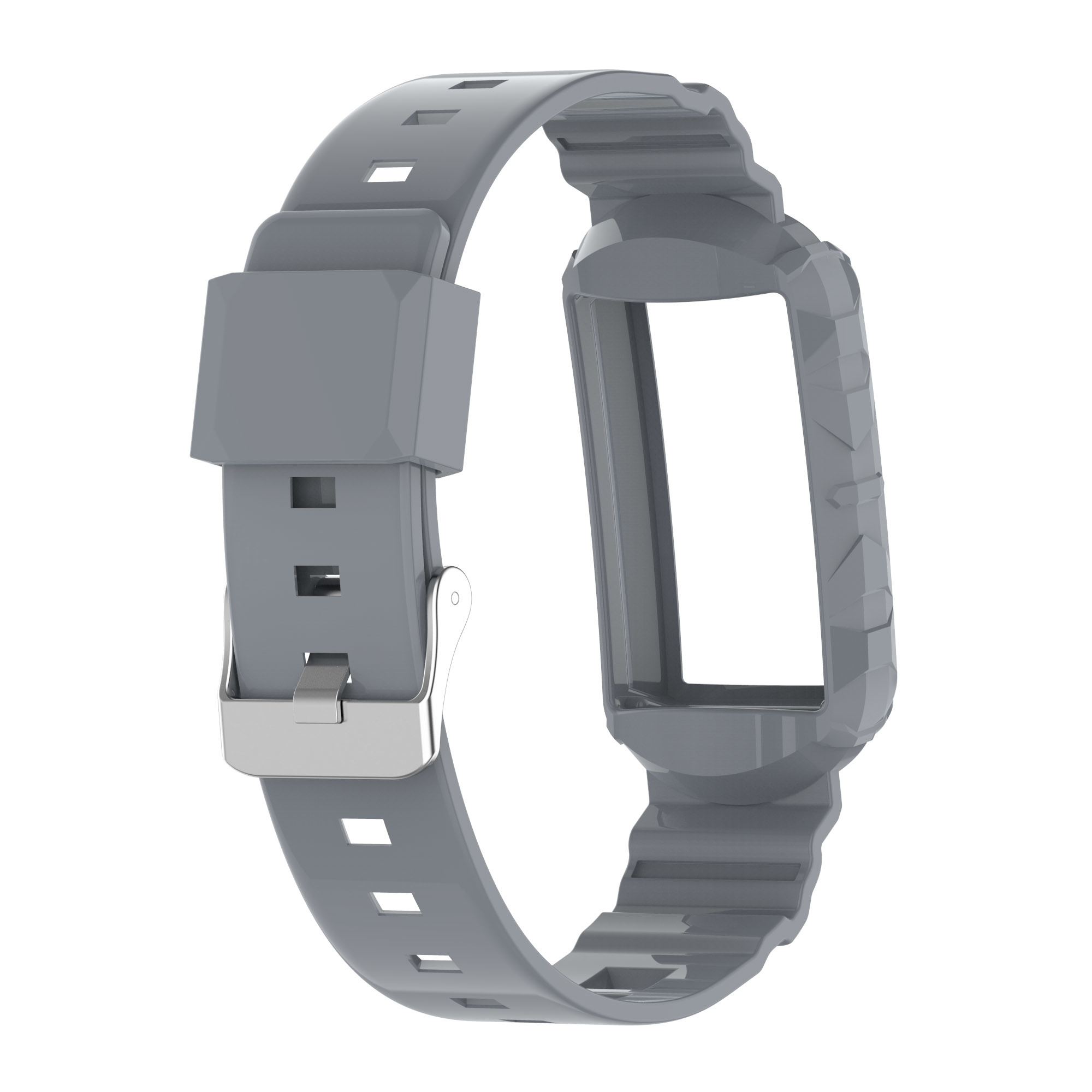 Fitbit Charge 5 4 3 Shock Proof Bandje - Grijs