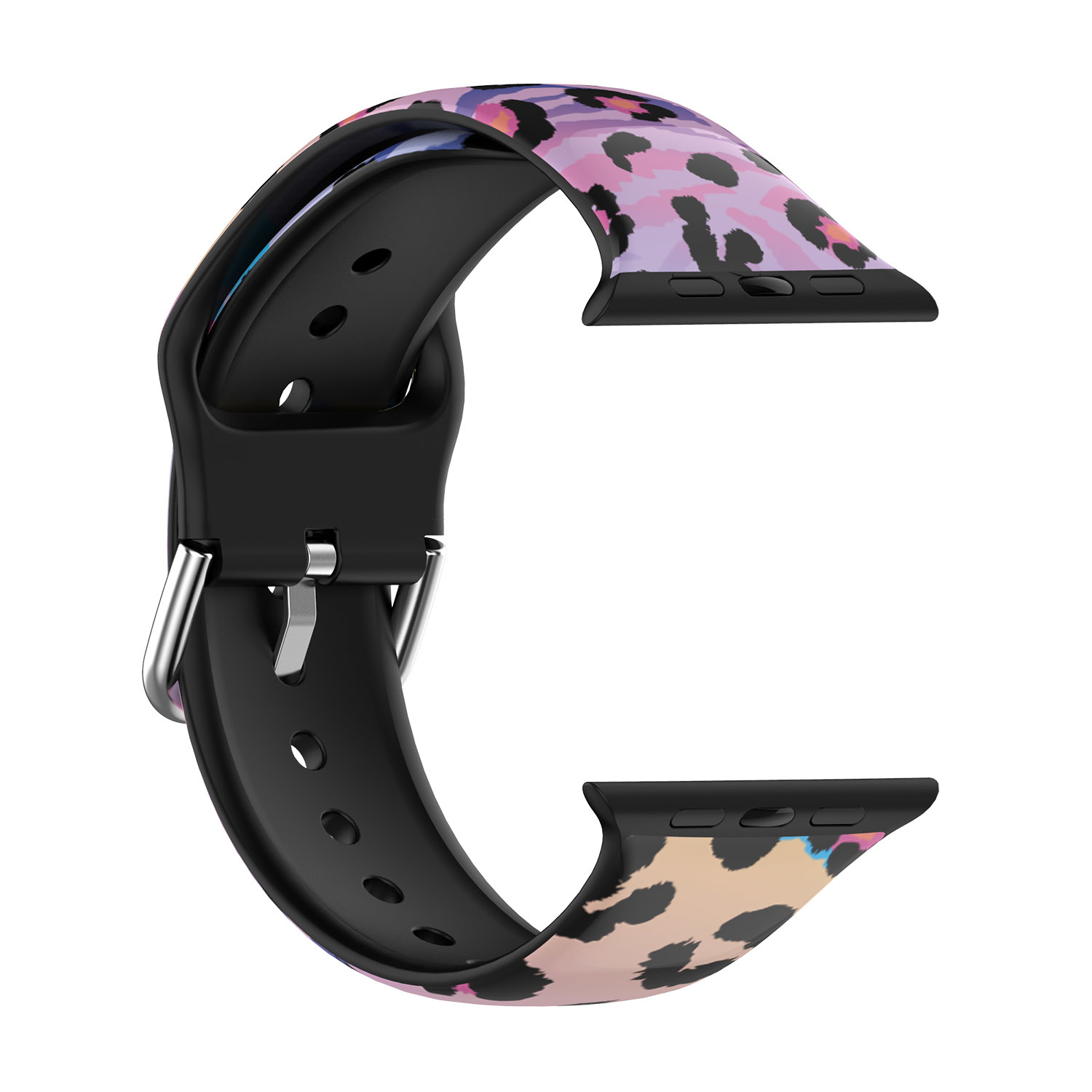 Apple Watch Special Siliconen Bandje - Panter