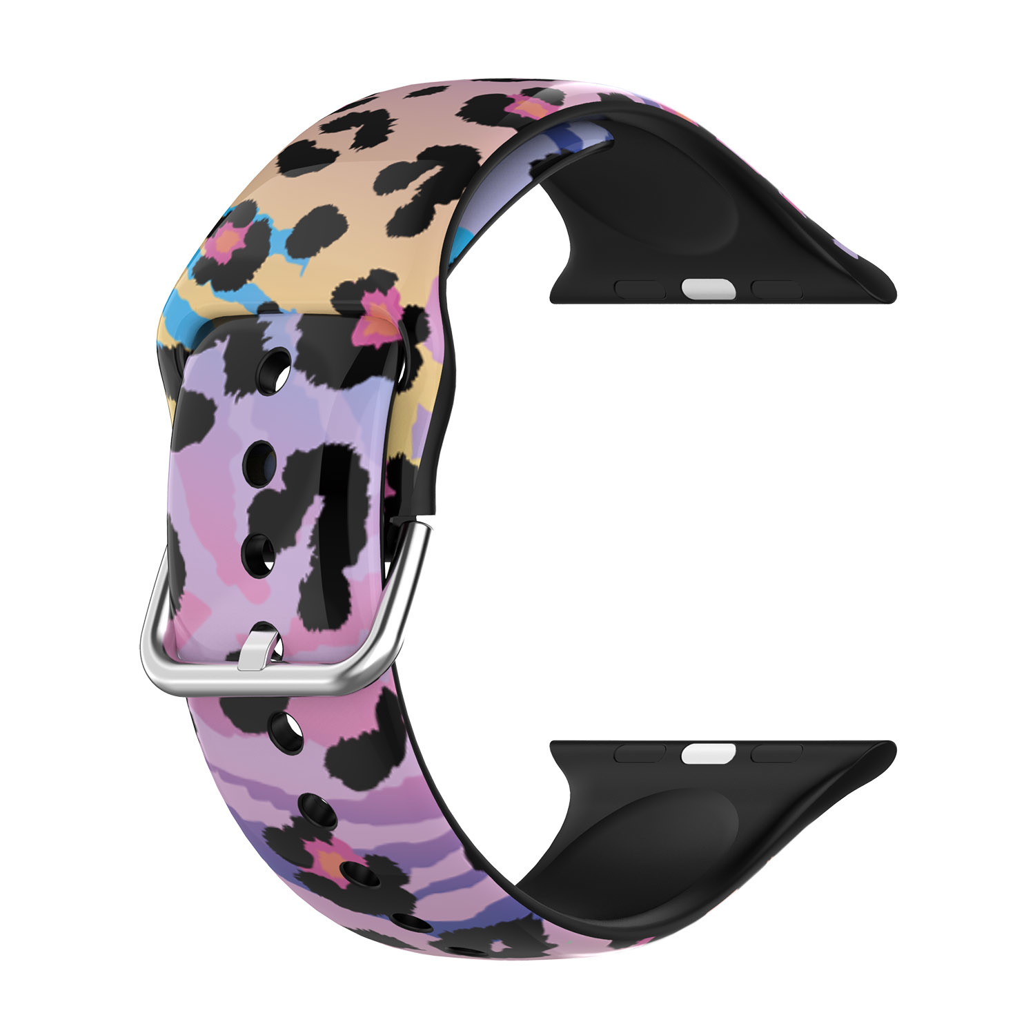 Apple Watch Special Siliconen Bandje - Panter