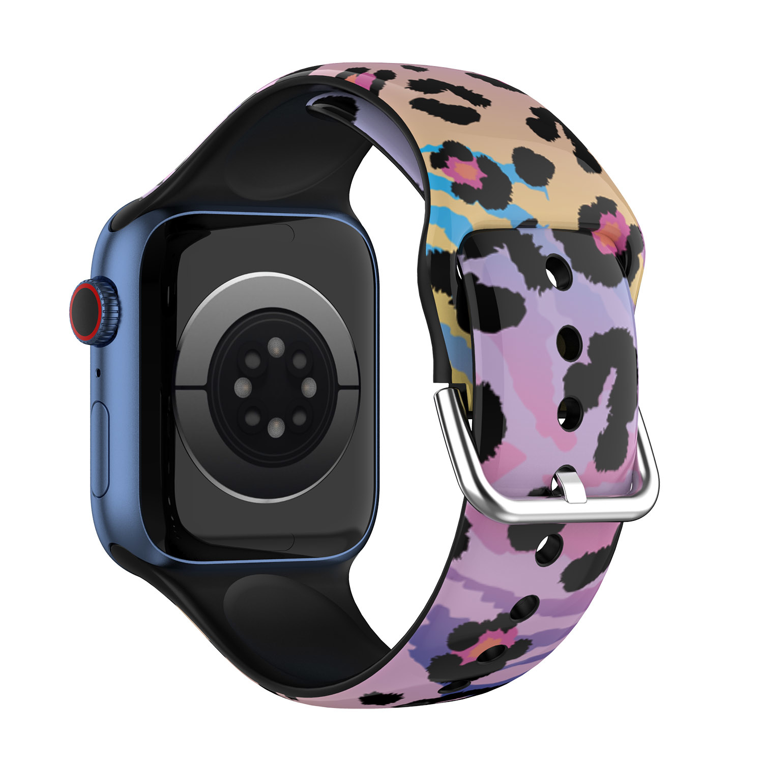 Apple Watch Special Siliconen Bandje - Panter