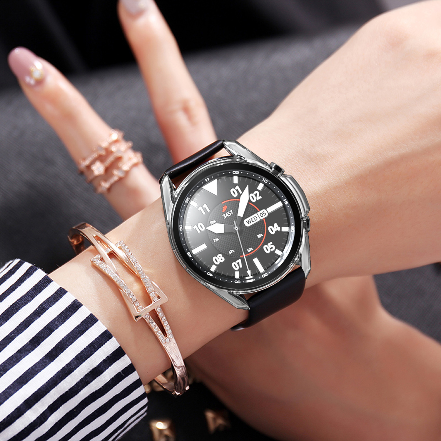 Samsung Galaxy Watch 3 Bumper - Transparant